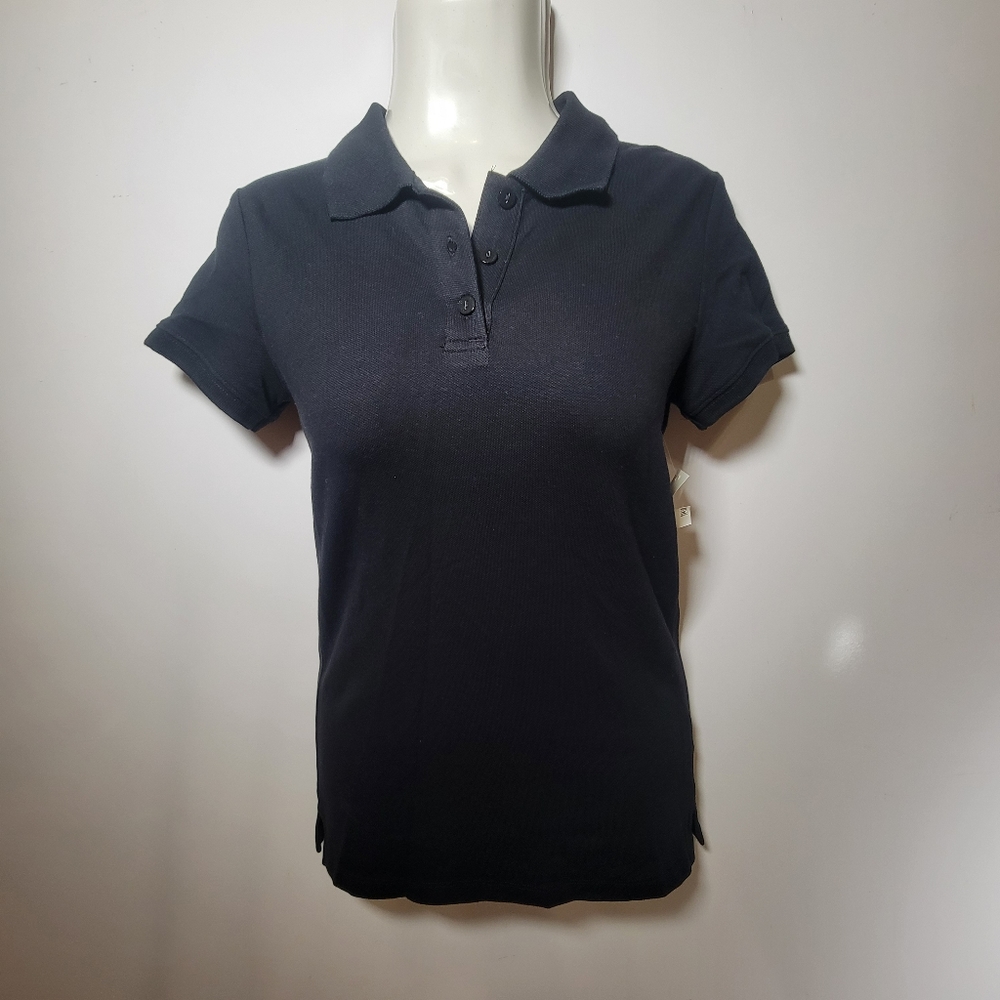Aeropostale Uniform Piqué Polo Black M